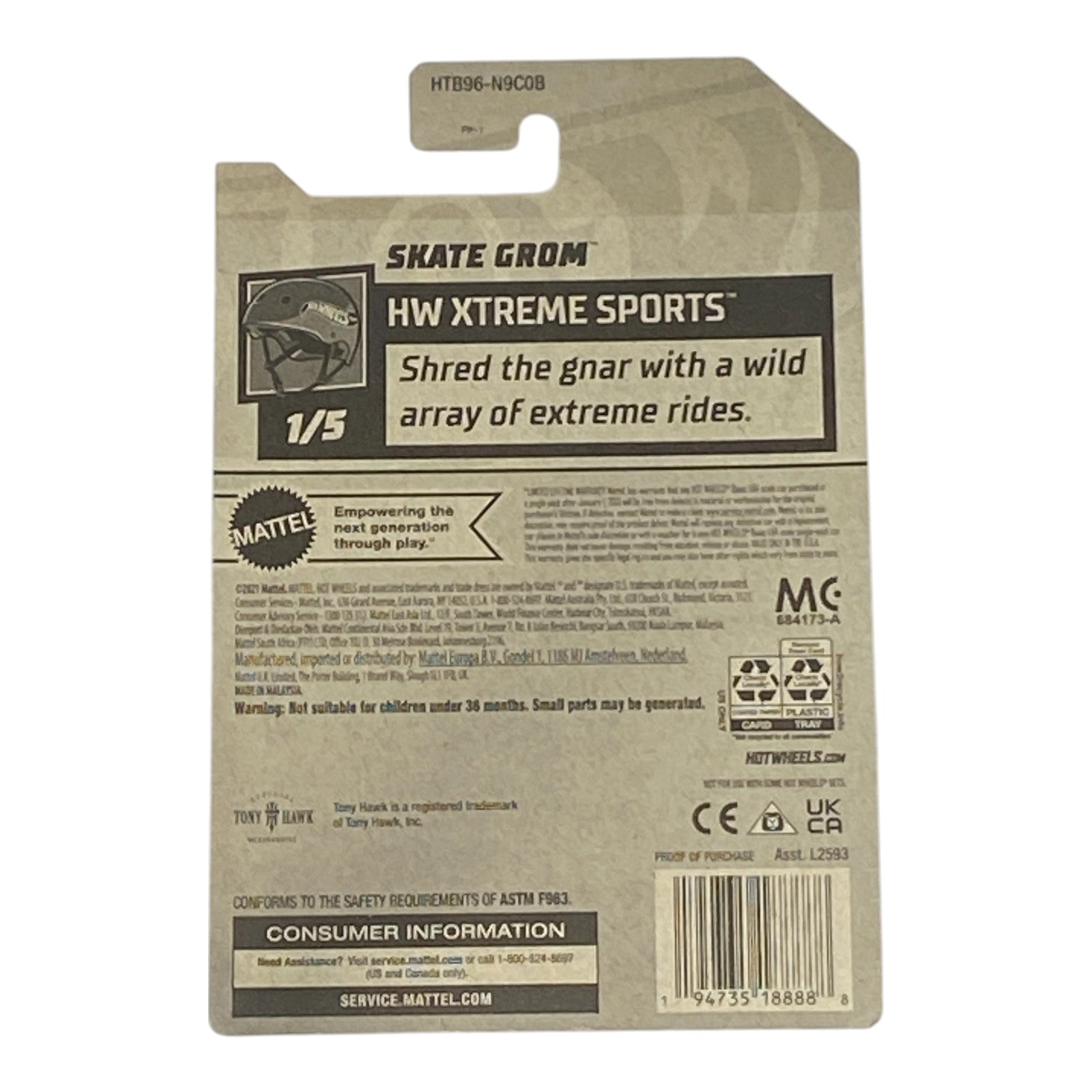 Hot Wheels Skate Grom - HW Xtreme Sports Series 1/5