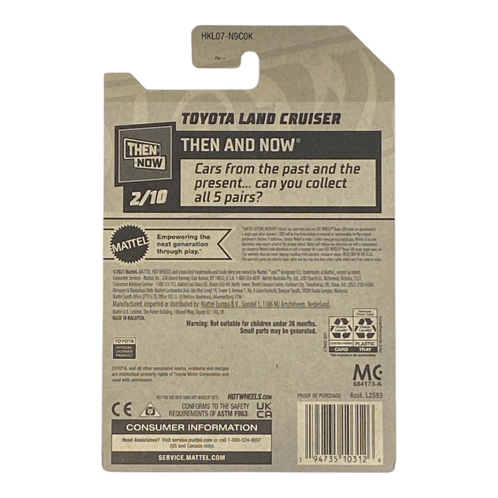 Hot Wheels Toyota Land Cruiser - Then and Now Series 2/10