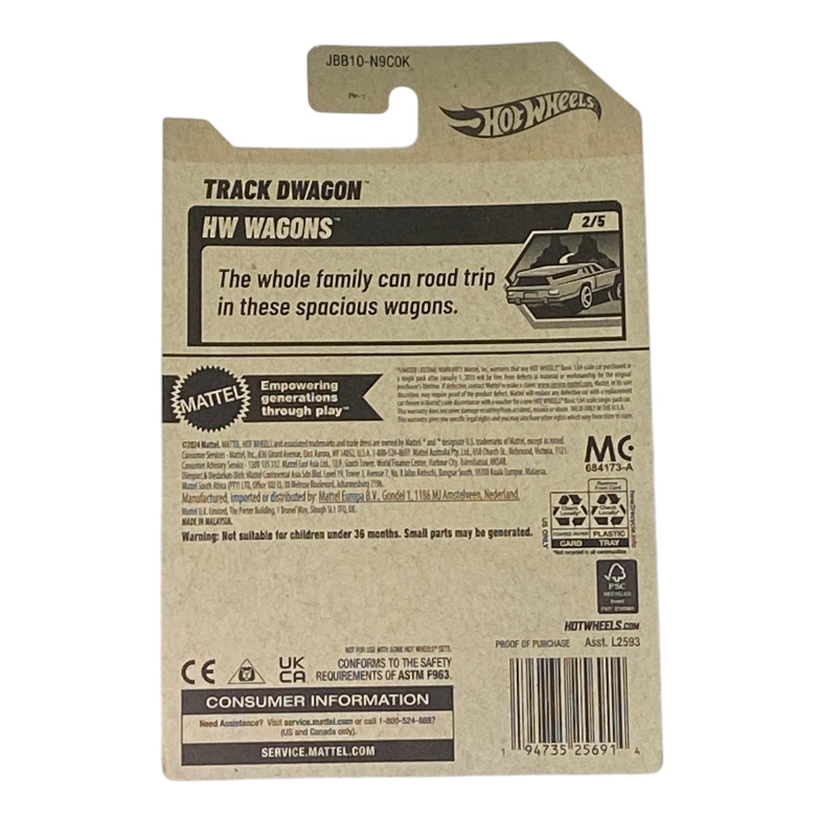 Hot Wheels Track Dwagon - Wagons Series 2/5