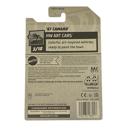 Hot Wheels '67 Camaro - HW Art Cars Series 3/10