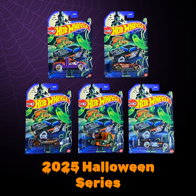 Hot Wheels 2025 Halloween Series Complete Set of 5 Hover Image