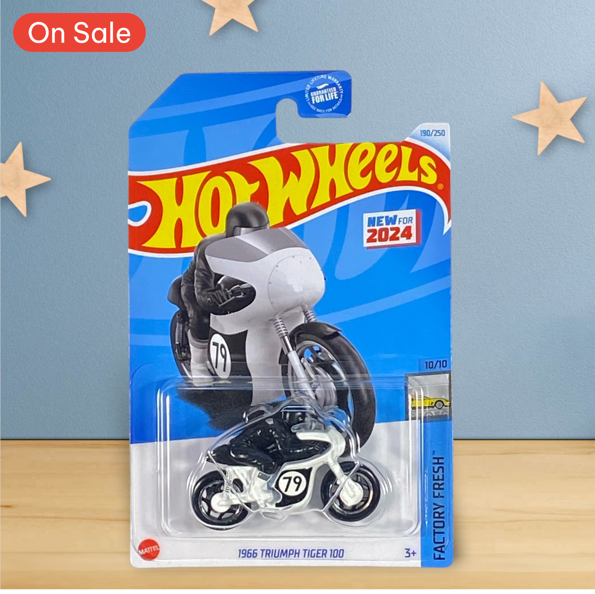 Hot Wheels 1966 Triumph Tiger 100 - Factory Fresh Series 10/10