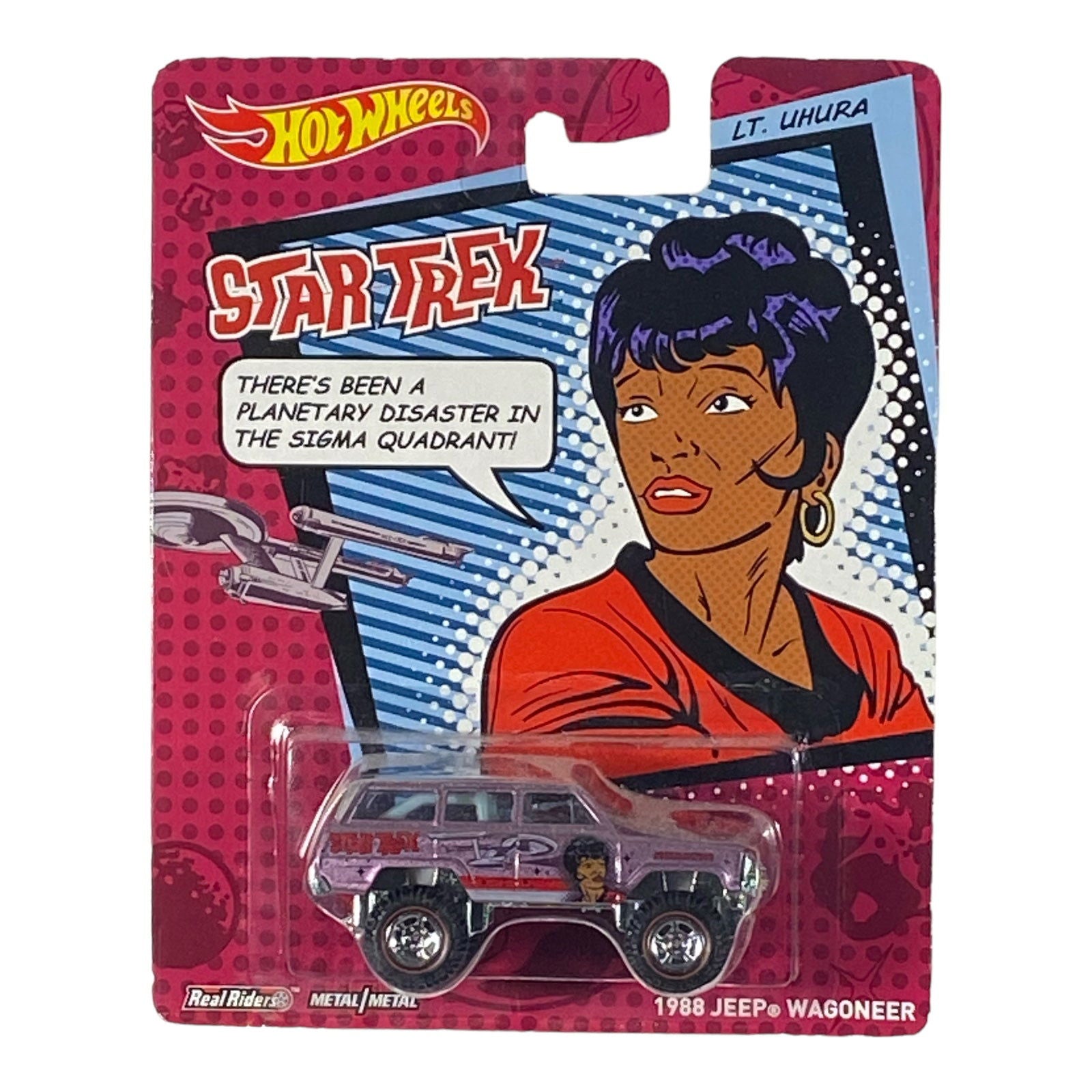 Hot Wheels 1988 Jeep Wagoneer - Star Trek Series Lt. Uhura - Collectors World Toys