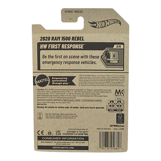 Hot Wheels 2020 Ram 1500 Rebel - First Response Series 3/5 Main Image