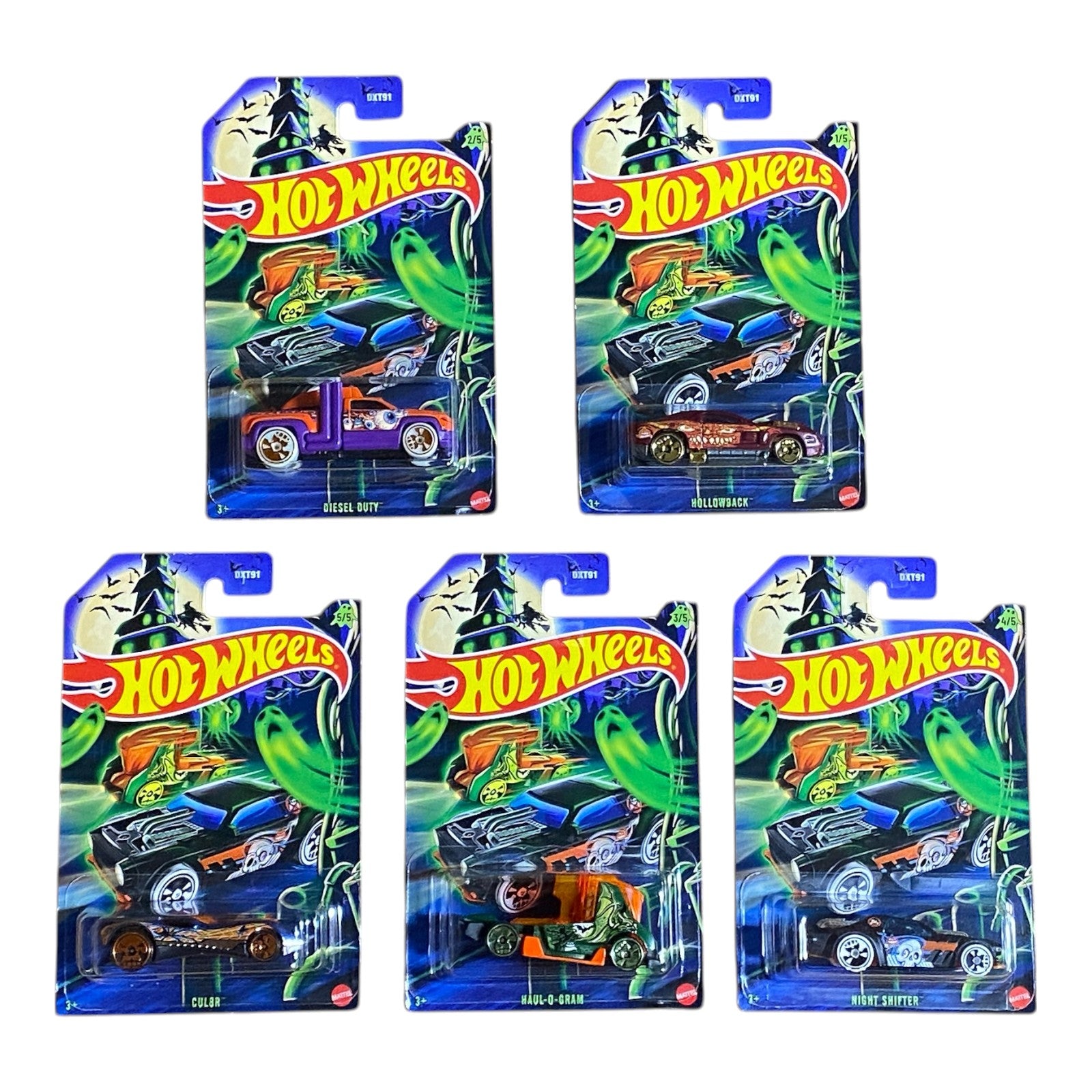 Hot Wheels 2025 Halloween Series Complete Set of 5 Main image