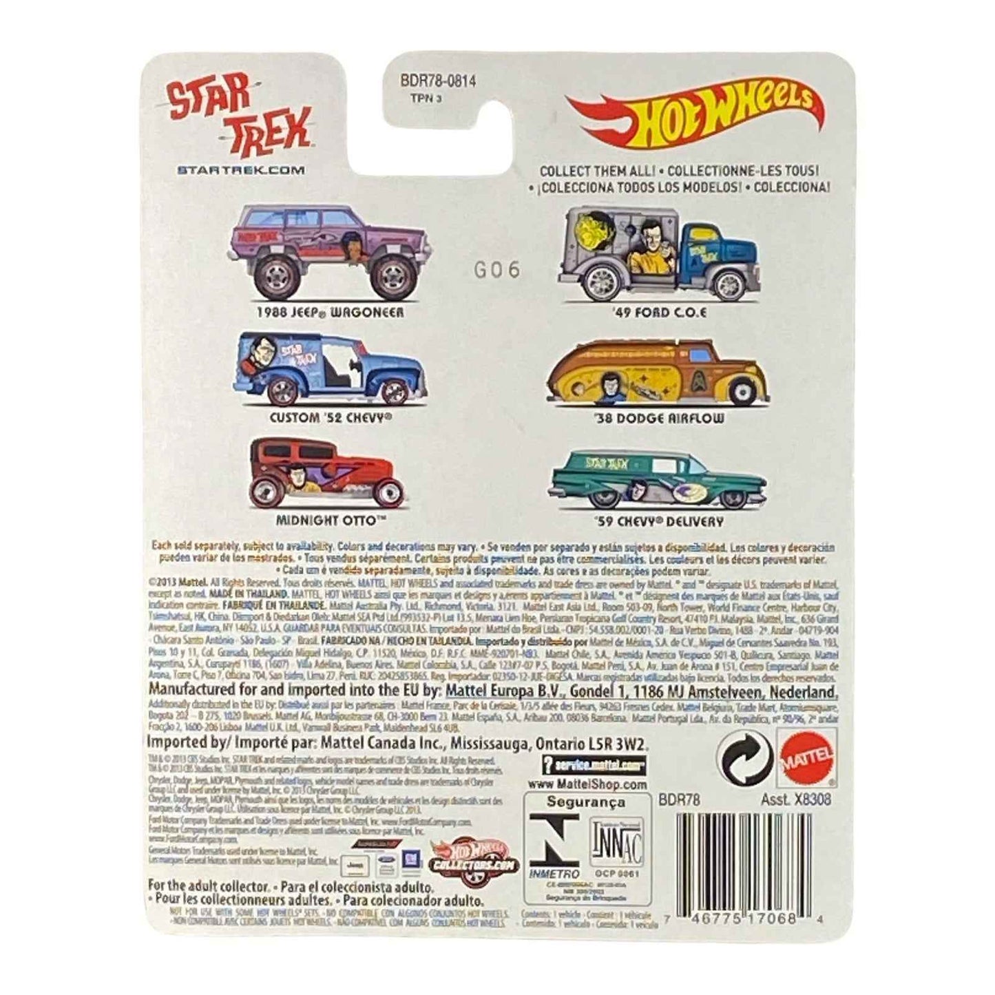 Hot Wheels '59 Chevy Delivery - Star Trek Series Spock