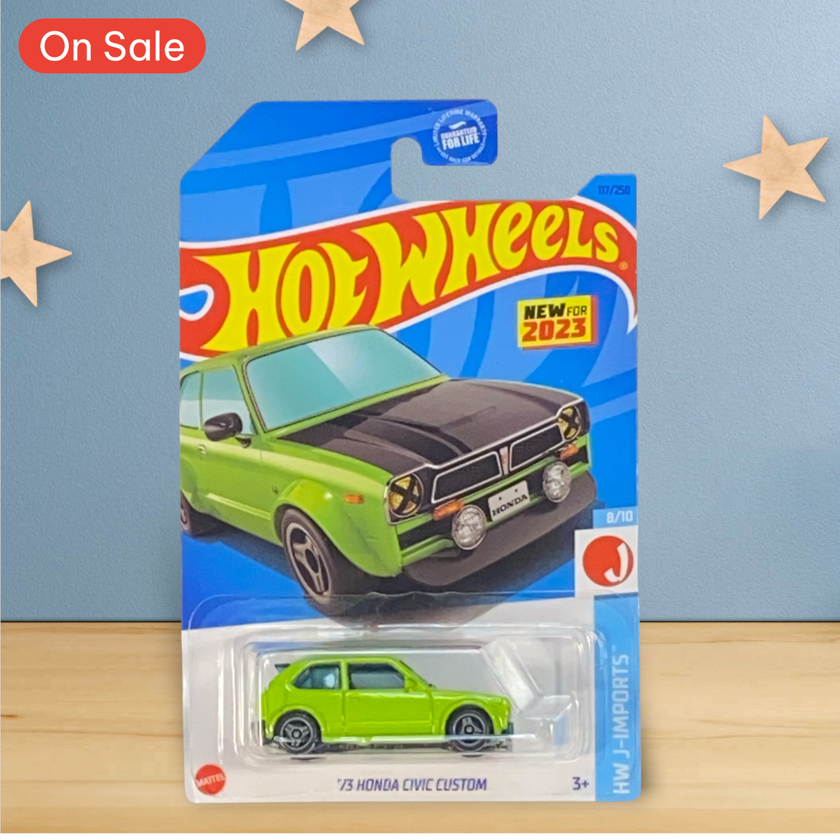 Hot Wheels '73 Honda Civic Custom - J-Imports 8/10