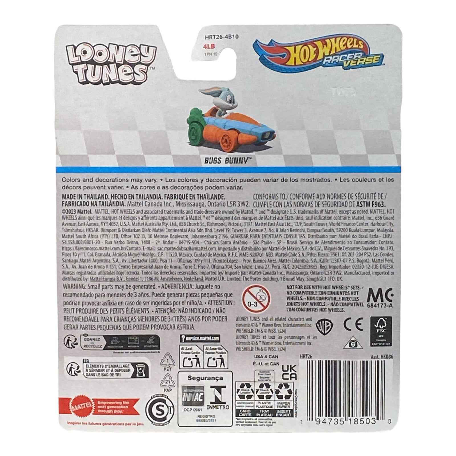 Hot Wheels Bugs Bunny - RacerVerse Series -