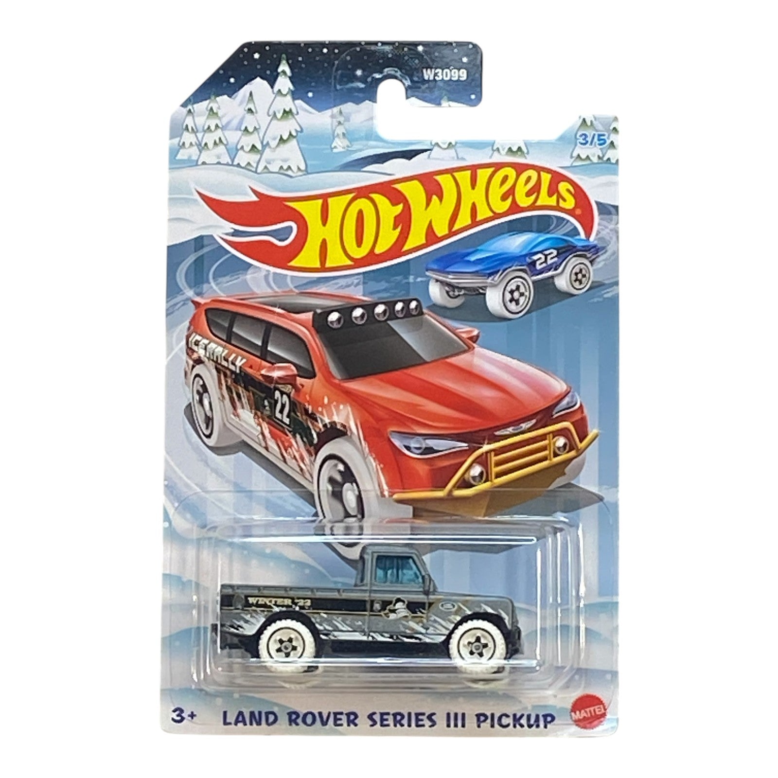 Hot Wheels Land Rover Series III Pickup - Winter Series 3/5 Main image