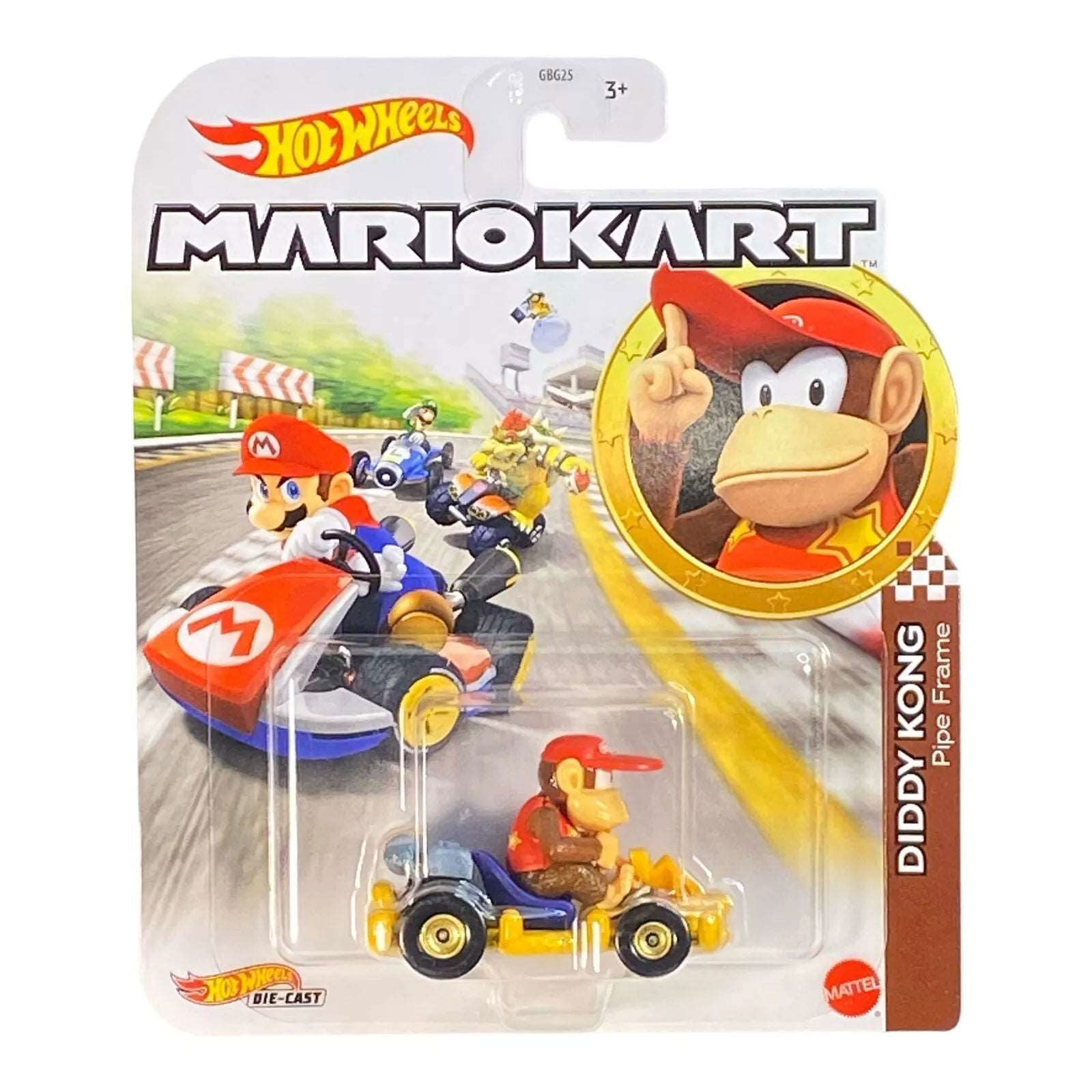 Hot Wheels Mario Kart - Diddy Kong Pipe Frame - Collectors World Toys
