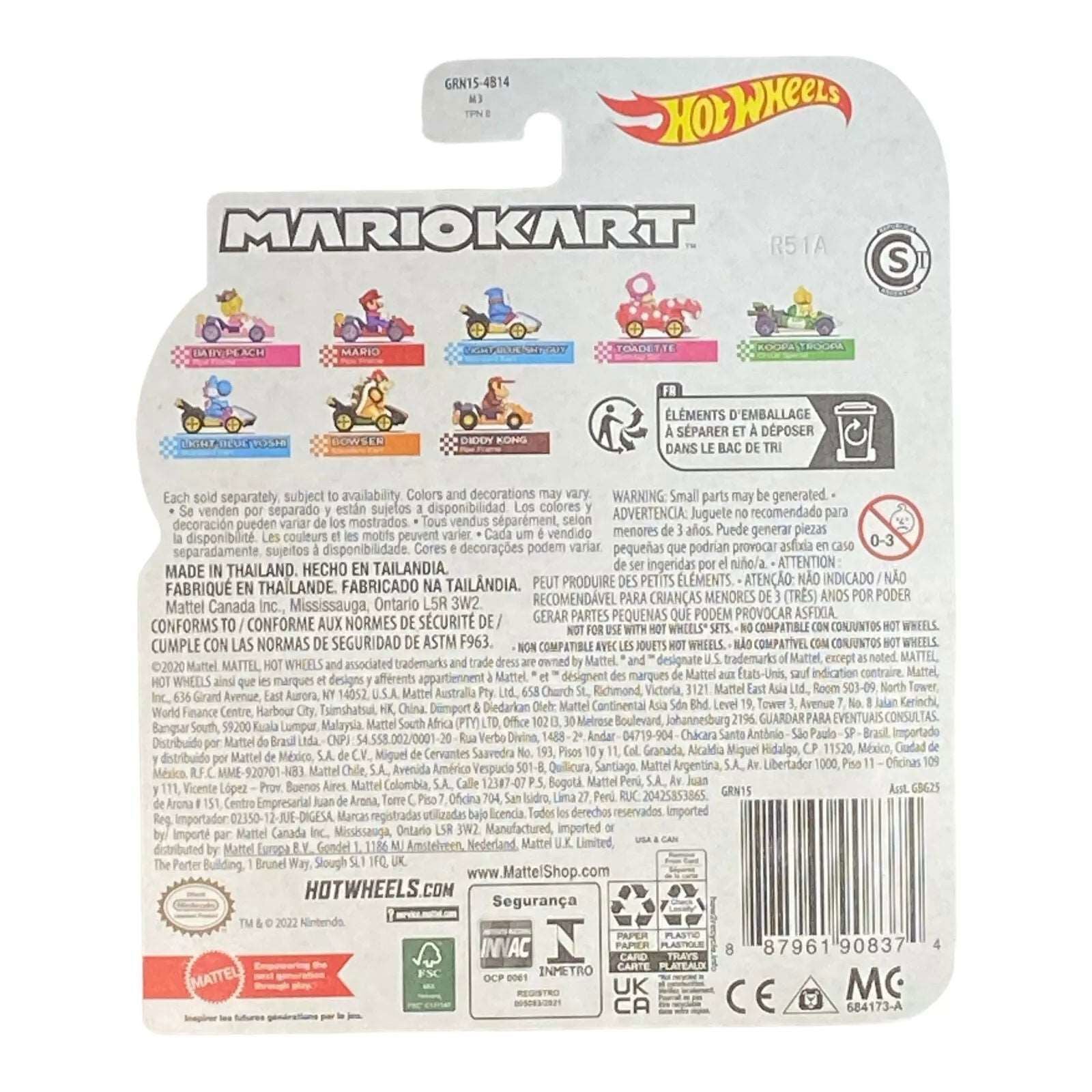 Hot Wheels Mario Kart - Diddy Kong Pipe Frame - Collectors World Toys