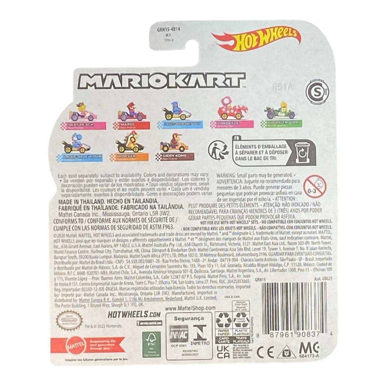Hot Wheels Mario Kart - Diddy Kong Pipe Frame Secondary image