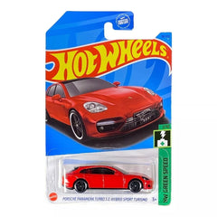 Hot Wheels Porsche Panamera Turbo S F-Hybrio Sport Turismo - Green Speed Series - Collectors World Toys
