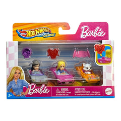 Hot Wheels Racer Verse Barbie 3-Pack -  Renee, Malibu Barbie, and Blissa