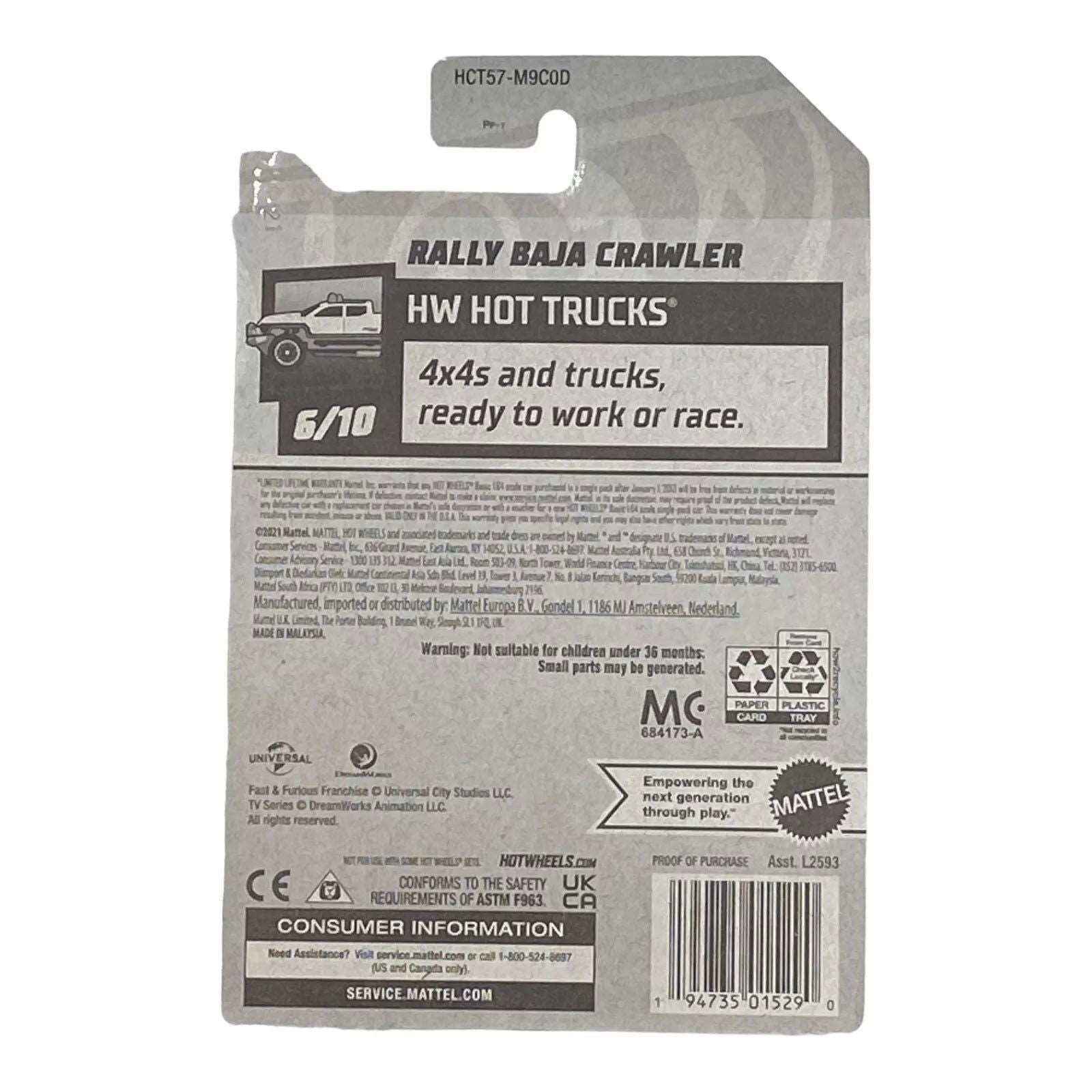 Hot Wheels Rally Baja Crawler - Fast & Furious Spy Racers - Hot Trucks Series -