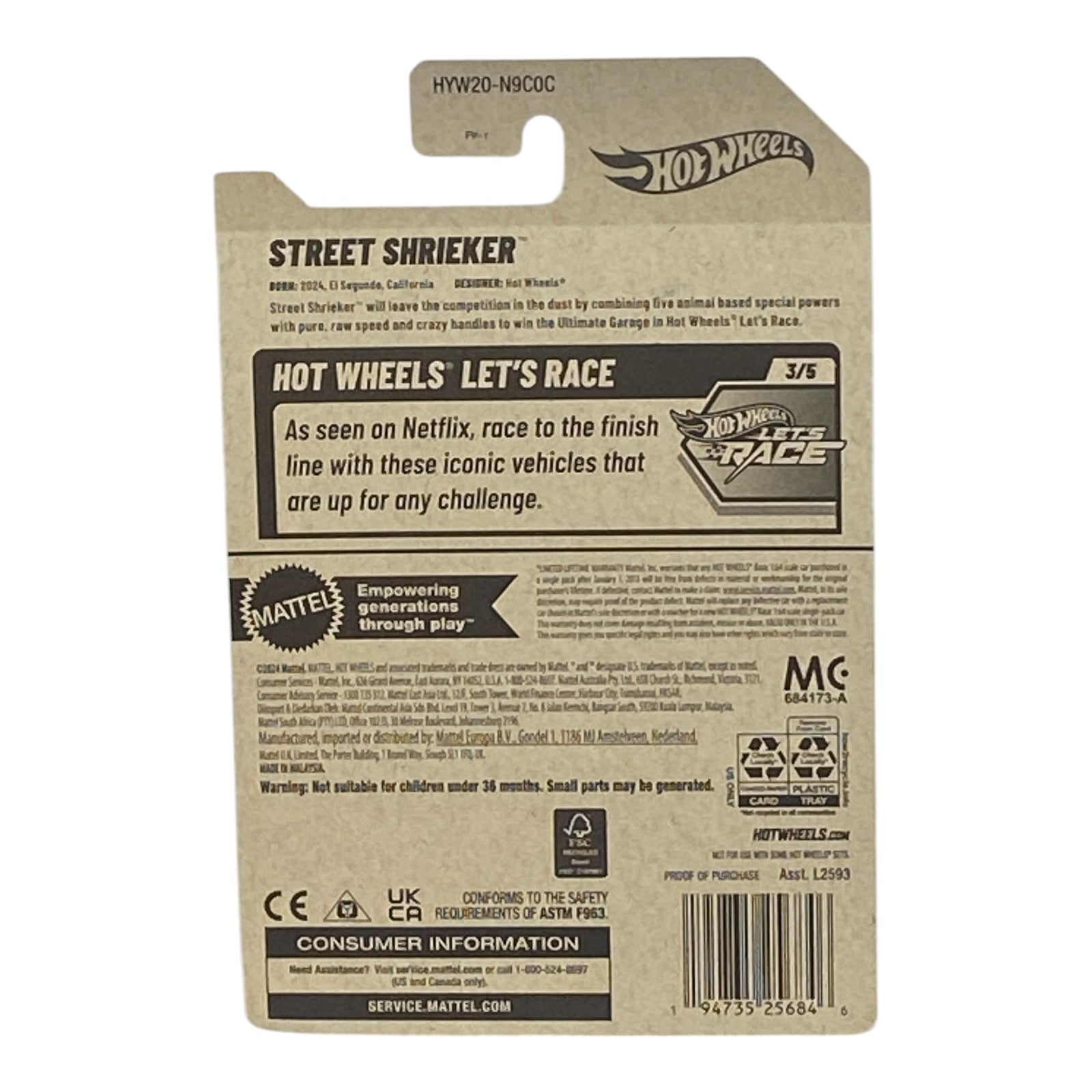 Hot Wheels Street Shrieker - Let's Race Series 3/5 Secondary image