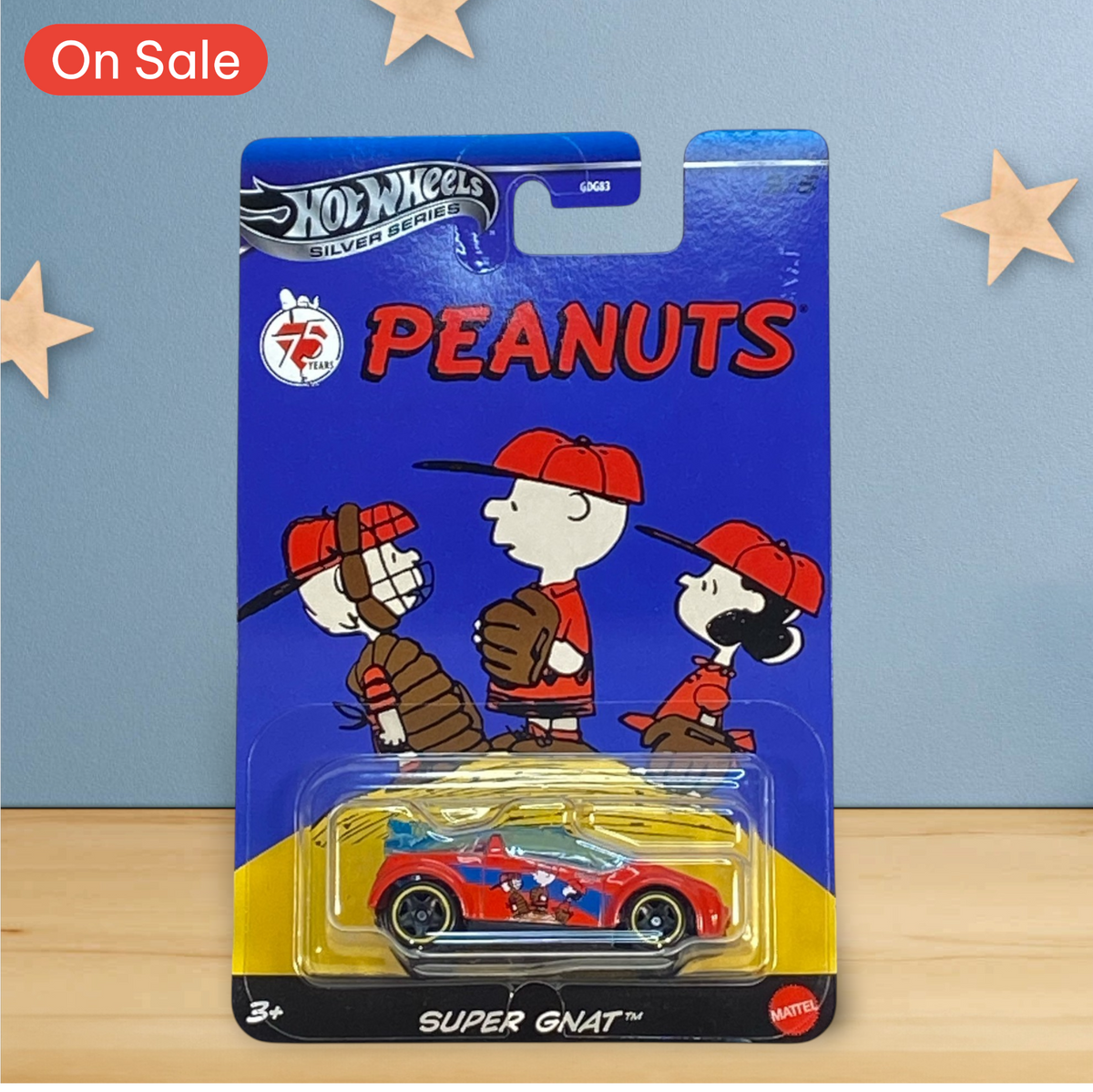 Hot Wheels Super Gnat - Silver Series Peanuts 75 Years 3/5