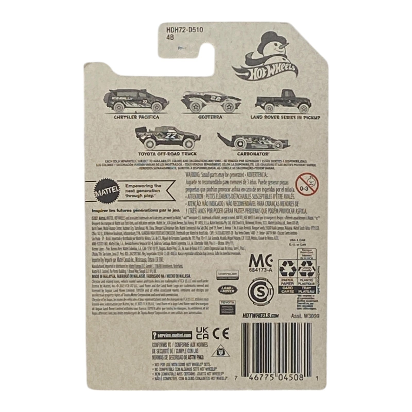 Hot Wheels Toyota Off-Road Truck - Winter Series 4/5