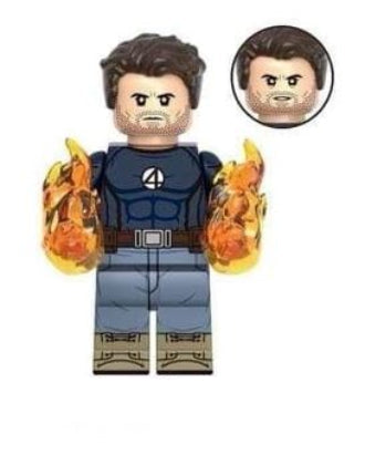 Flame Hero Custom Minifig - Collectors World Toys Hover Image