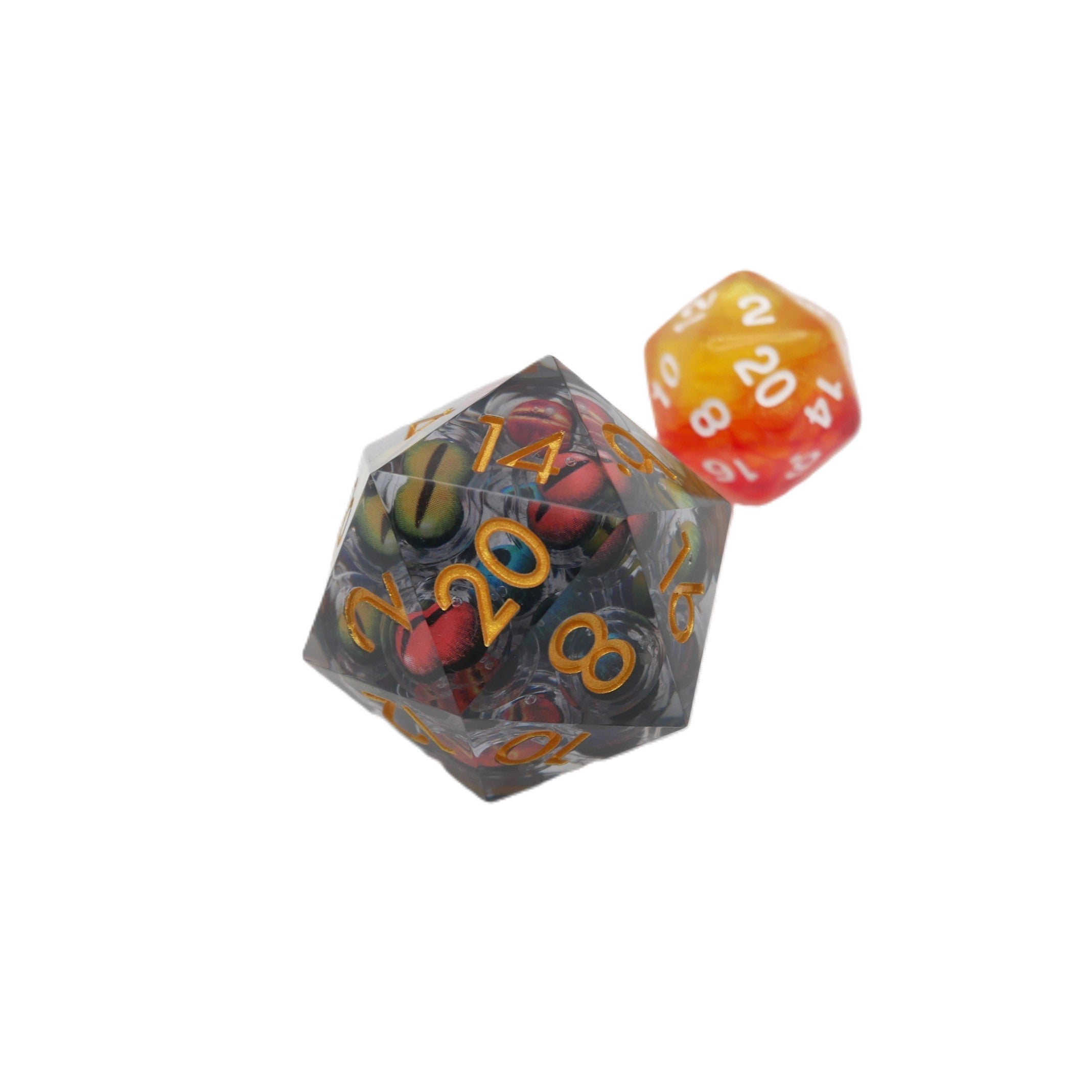 Hydra's Eyes | Giant D20 Moving Eye DnD Dice | Acrylic RPG Gaming Dice - Collectors World Toys