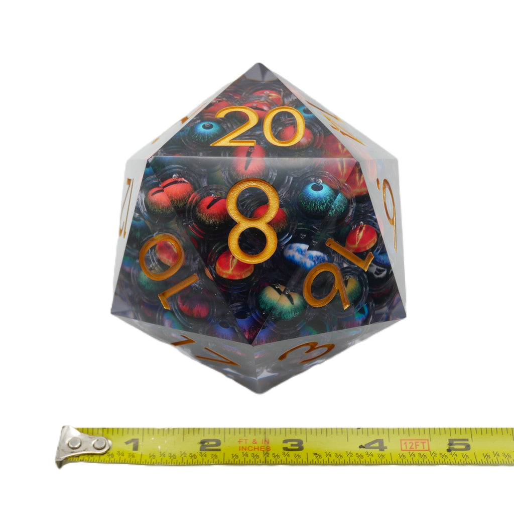 Hydra's Eyes | Table Smasher D20 Moving Eye DnD Dice | Acrylic RPG Gaming Dice - Collectors World Toys