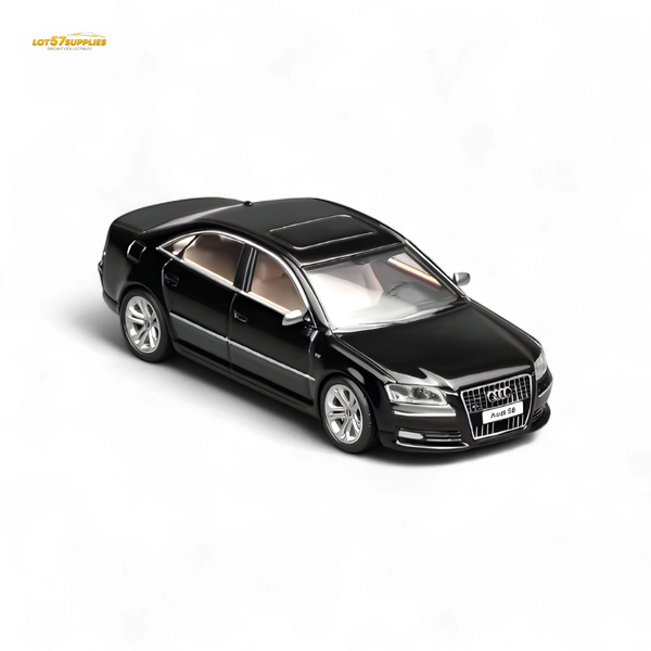 (Pre-Order) Motorhelix 2008 Audi S8 D3 - Brilliant Black 1:64