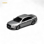 (Pre-Order) Motorhelix 2008 Audi A8 D3 Facelift - Ice Silver Metallic 1:64