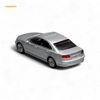 (Pre-Order) Motorhelix 2008 Audi A8 D3 Facelift - Ice Silver Metallic 1:64