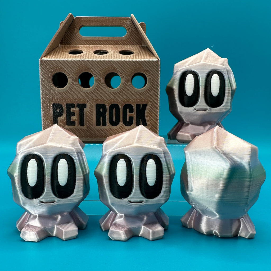 Blob Lab Rock w/ Optional Box | 3D Printed Desk Toy - Collectors World Toys