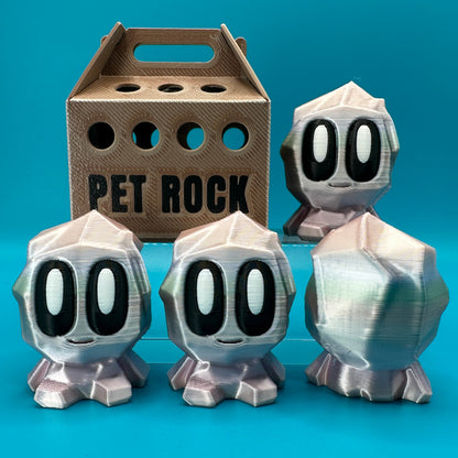 Blob Lab Rock w/ Optional Box | 3D Printed Desk Toy