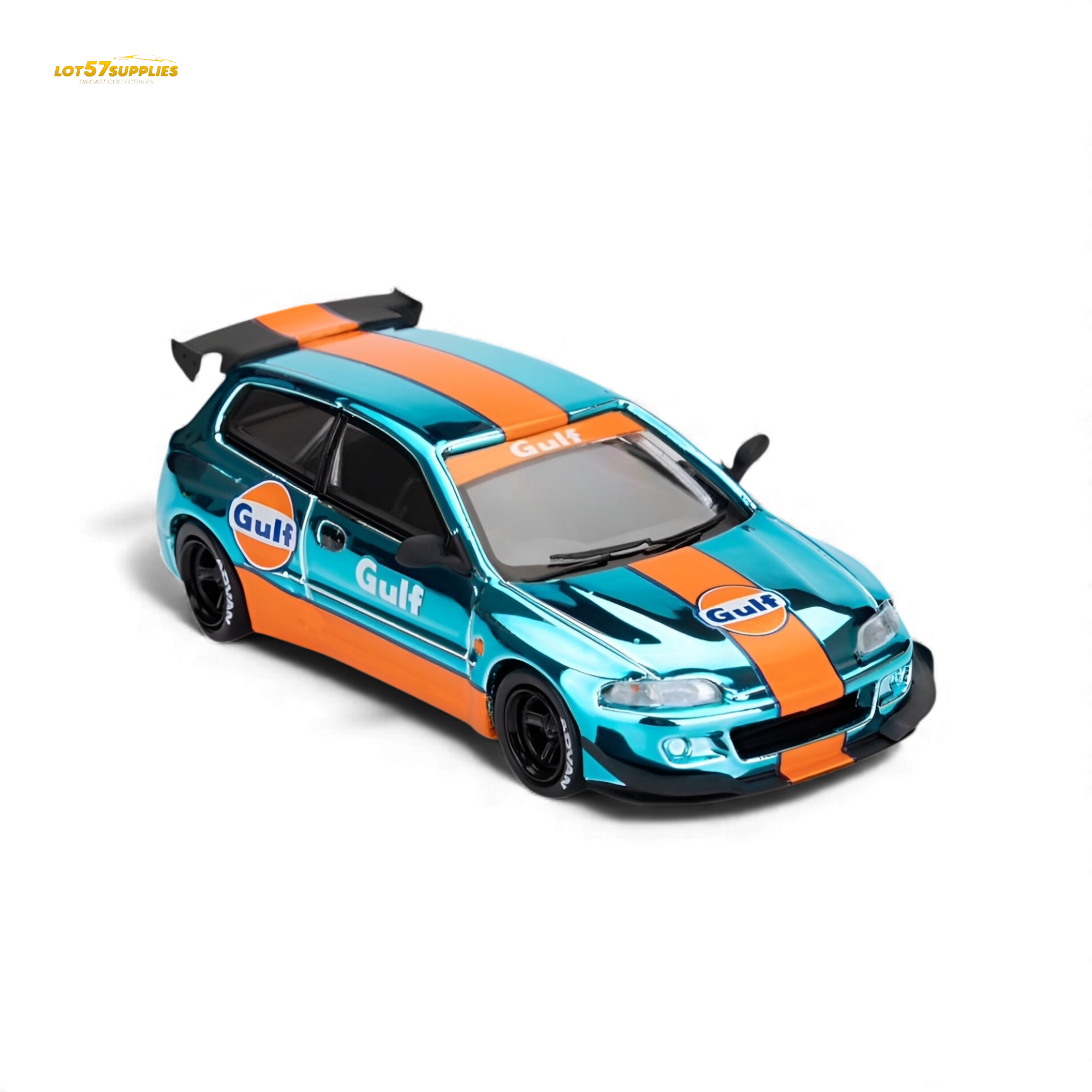(Pre-Order) ET Model Pandem Civic EG6 Mk5 Rocket Bunny - Gulf 1:64 Main image