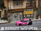 Street Weapon Honda Civic EG6 "No Good Racing" Pink 1:64 - Collectors World Toys
