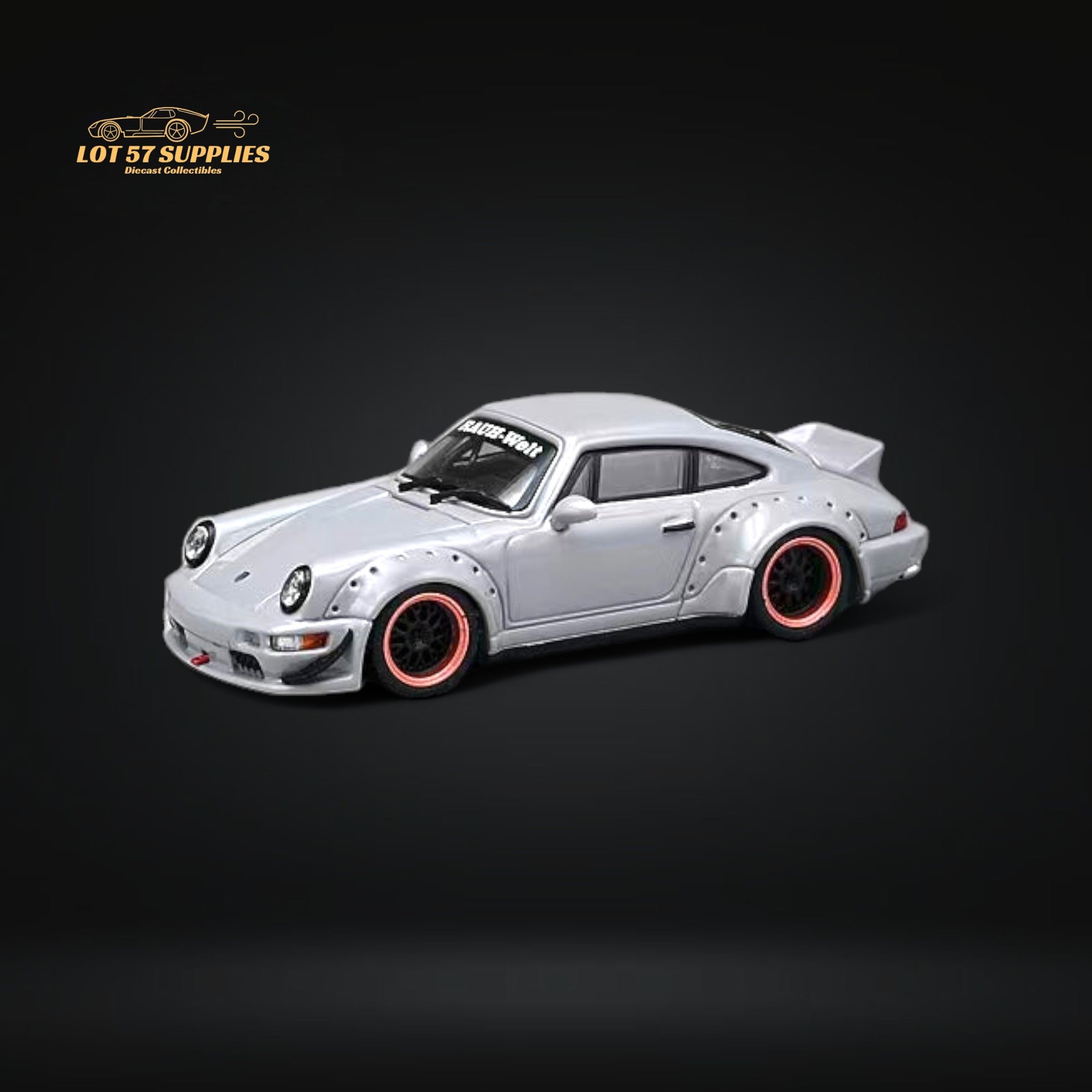 CM Model Porsche 964 Widebody Nero Gray 1:64 Main image
