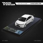 Mini Station Honda Civic FD2 White Widebody 1:64 - Collectors World Toys