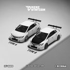 Mini Station Honda Civic FD2 White Widebody 1:64 - Collectors World Toys