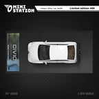 Mini Station Honda Civic FD2 White Widebody 1:64 - Collectors World Toys