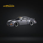 CM Model Porsche 964 Widebody Metallic Gray 1:64 - Collectors World Toys