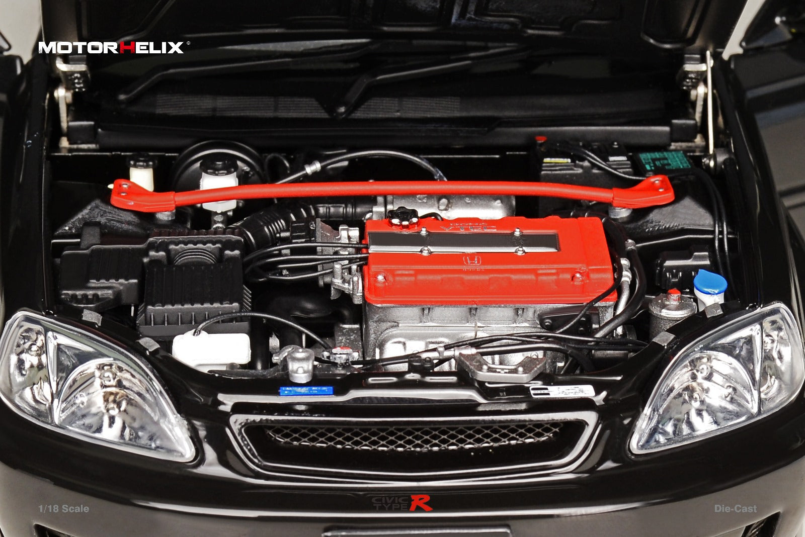 MOTORHELIX Honda Civic Type-R EK9-120 SILVER 1:18 - Collectors World Toys