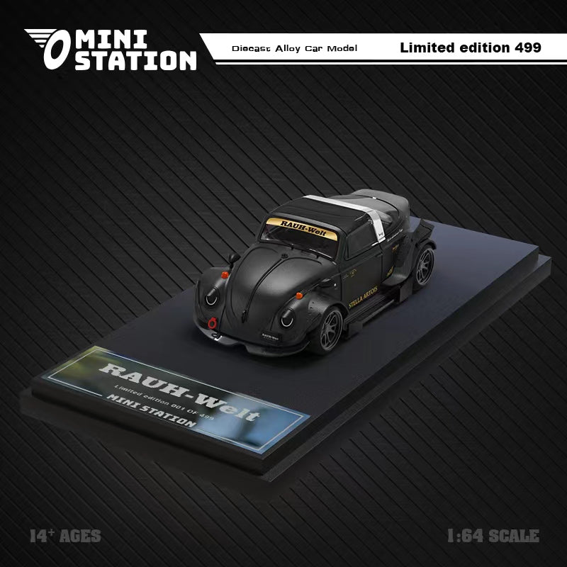 Mini Station Volkswagen Beetle Targa RWB in Stella Artois Livery 1:64 Main image