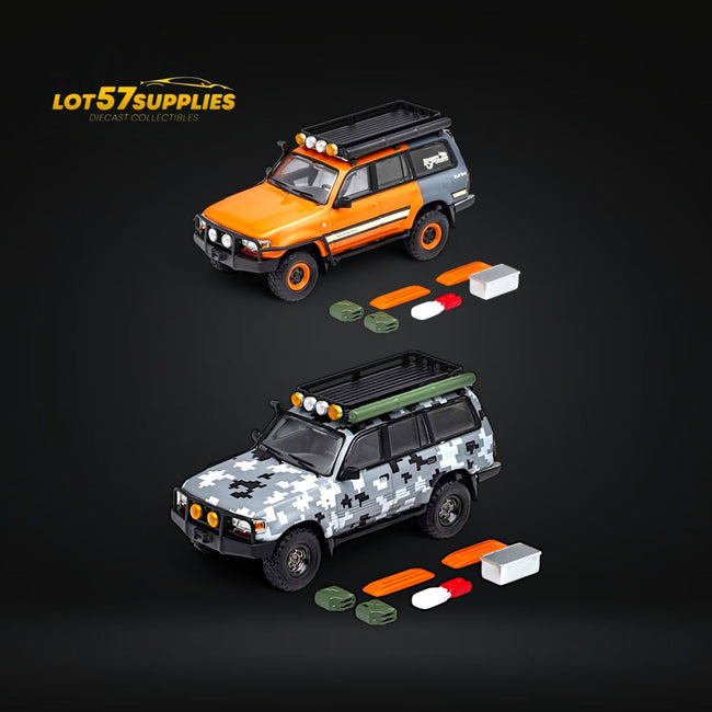 GCD Toyota Land Cruiser LC80 Modified Version With Accessories 1:64 - Collectors World Toys Hover Image