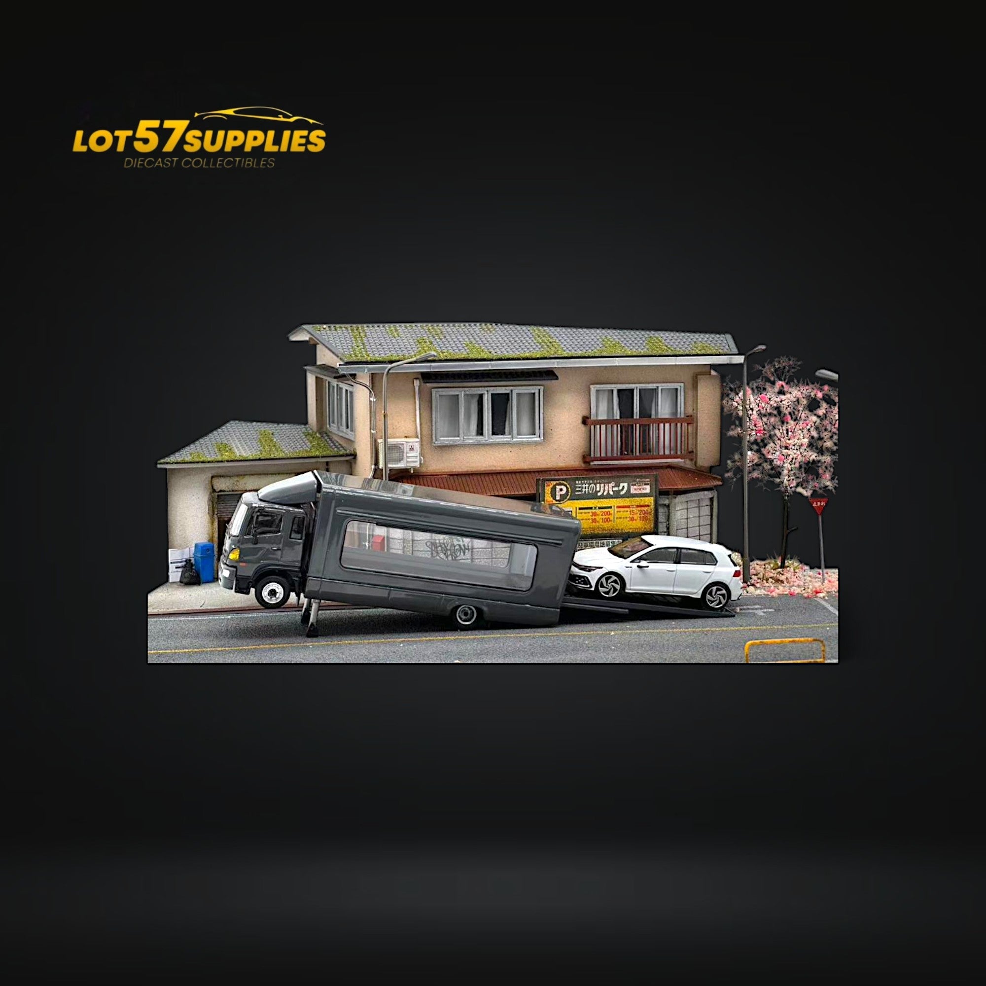 Unique Model Hino 500 HINO Ranger 5th Generation Outriggers GREY 1:64 - Collectors World Toys