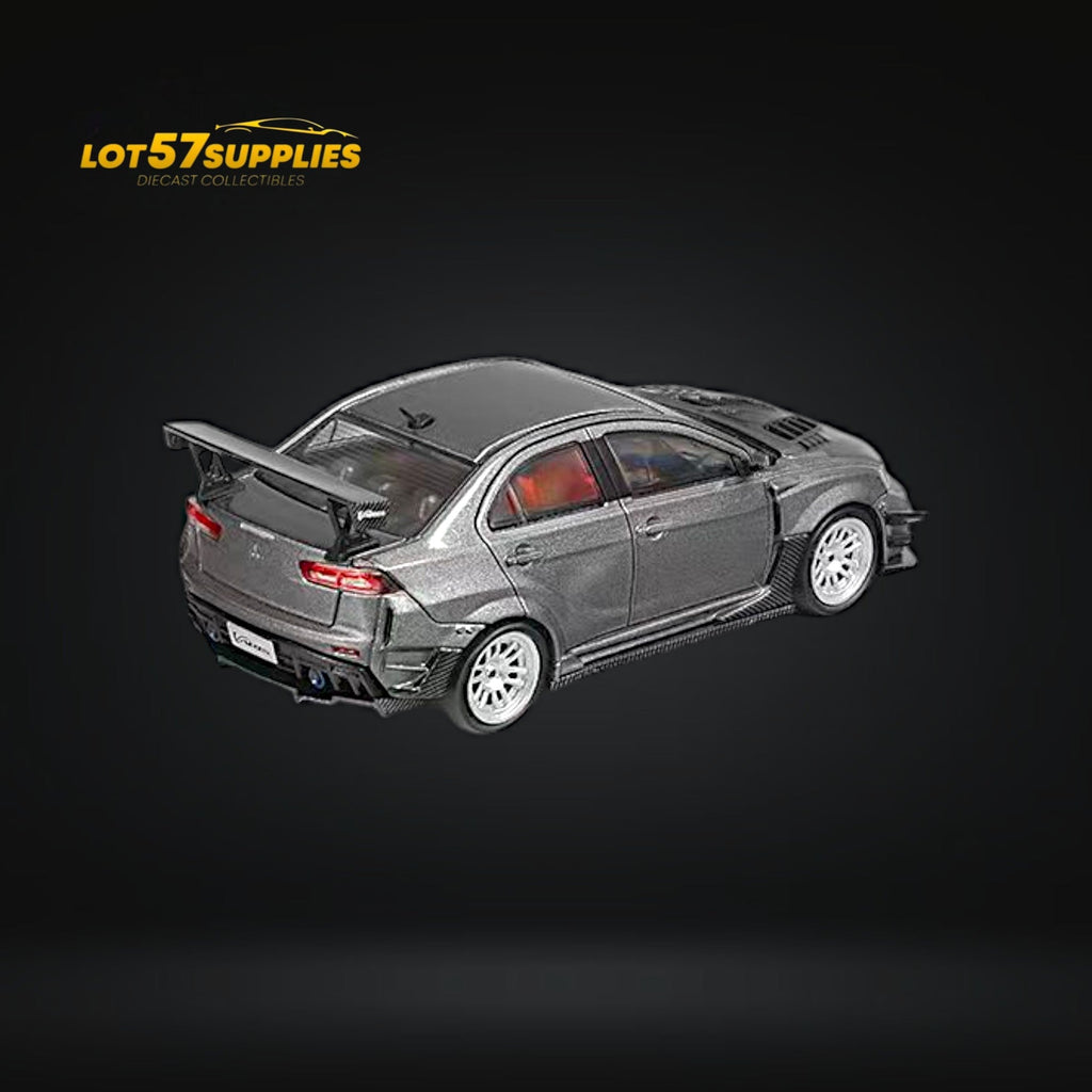 CM Model Mitsubishi Lancer Evolution X Varis Wide Body Gray 1:64 CM64-EVOX-03 - Collectors World Toys