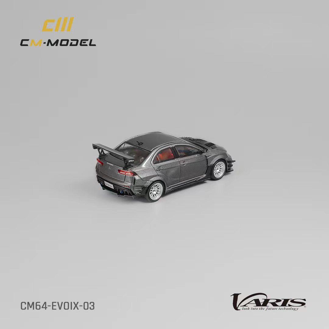 CM Model Mitsubishi Lancer Evolution X Varis Wide Body Gray 1:64 CM64-EVOX-03