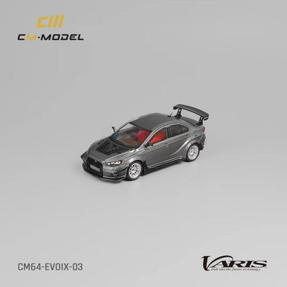 CM Model Mitsubishi Lancer Evolution X Varis Wide Body Gray 1:64 CM64-EVOX-03