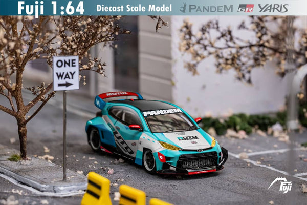 Fuji Toyota Yaris GR Auto Finesse Blue #99 1:64 - Collectors World Toys
