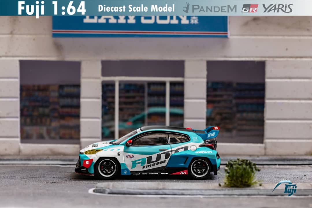 Fuji Toyota Yaris GR Auto Finesse Blue #99 1:64 - Collectors World Toys