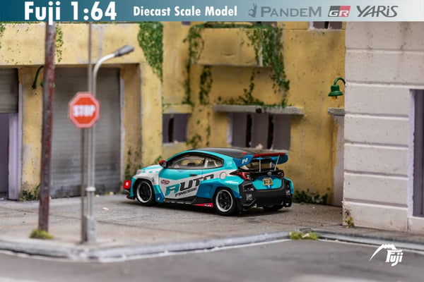 Fuji Toyota Yaris GR Auto Finesse Blue #99 1:64 - Collectors World Toys