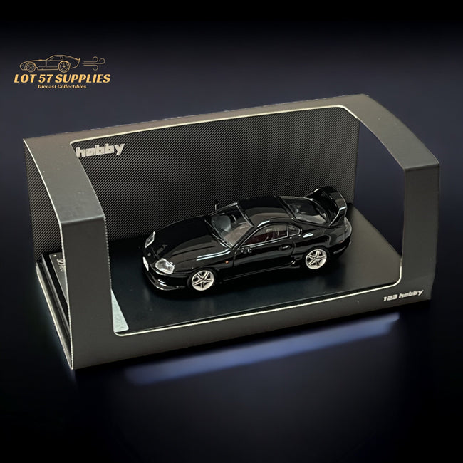 123 Hobby Toyota Supra JZA80Z in Black 1:64 - Collectors World Toys Hover Image