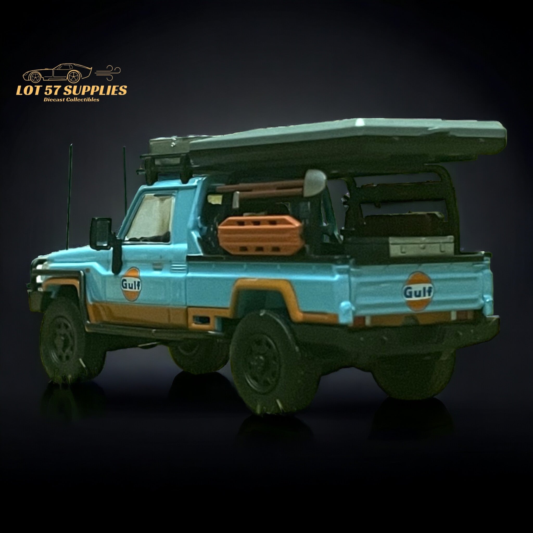 AutoBots Models Toyota Land Cruiser LC79 Gulf Livery 1:64 Limited to 699 PCS - Collectors World Toys