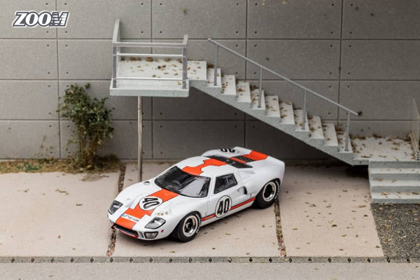 Zoom Ford GT40 MK1 White Gulf Livery #40 1:64 - Collectors World Toys